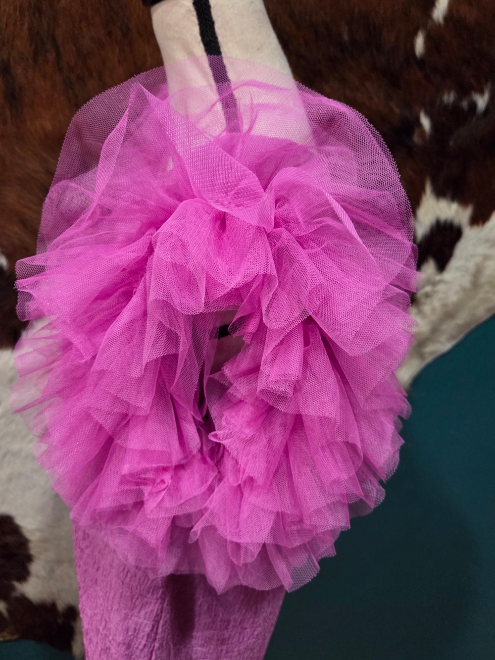 entro Pink Crinkle Ruffle Sleeve Midi Dress - Picture 4 of 8